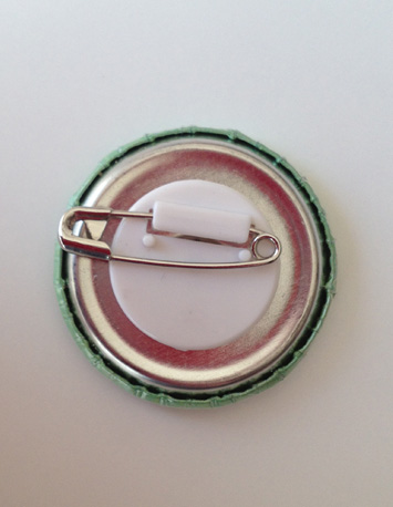 acterkant groene button